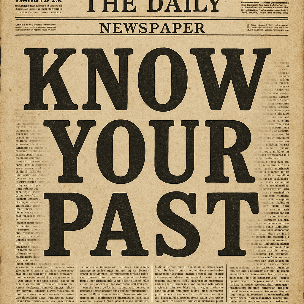 Know Your Past